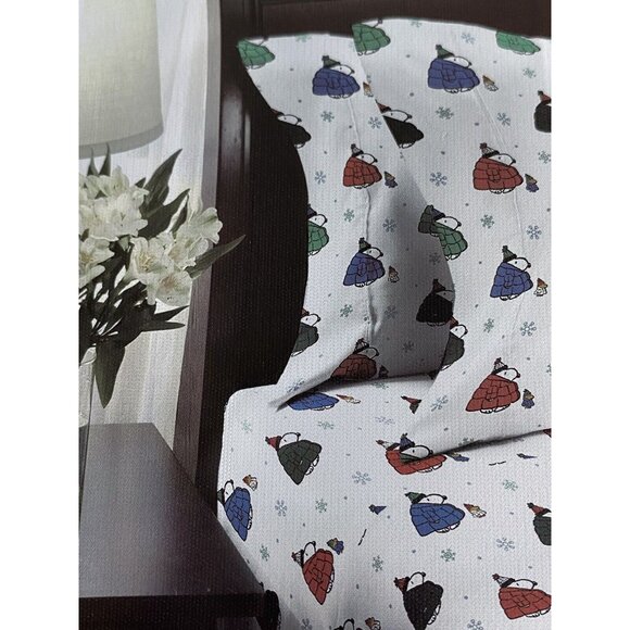 Peanuts Snoopy Puffy Puffer Coat Jacket Sheet Set QUEEN SIZE Multicolor Soft NEW - Picture 8 of 14